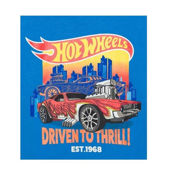 Hot Wheels Big Boys Short Sleeve Graphic T-shirt Size M - Picture 3 of 4